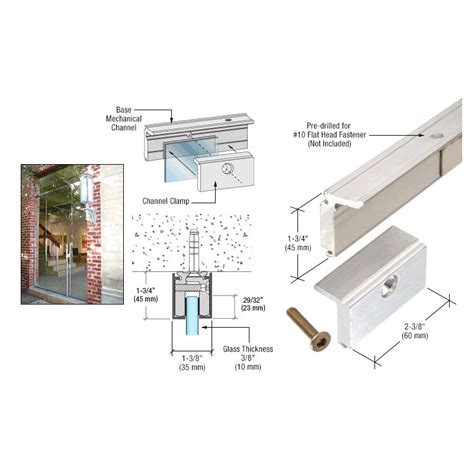 glazing channel sizes